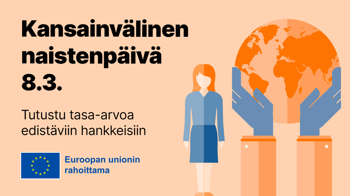 Hyvää kansainvälistä naistenpäivää🌹

Päivän tarkoituksena on juhlia naisia ja muistuttaa siitä, että sukupuolten välisen tasa-arvon toteutumiseen on vielä matkaa. Myös EUSA-rahastoista tuetaan hankkeita, joiden avulla välimatkaa kurotaan umpeen #EUntuella  #AMIF #ISF #BMVI