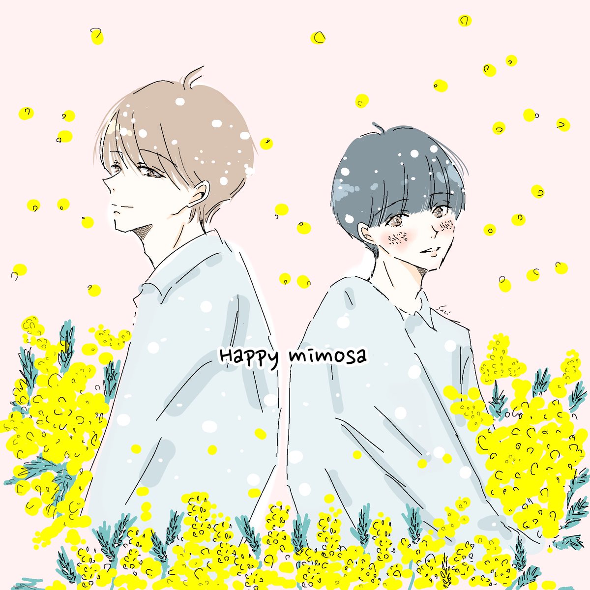 #ミモザの日 

春の訪れを感じるミモザ。
ほわほわして可愛いですよね.⚪︎

久々投稿出来て嬉しいです。

#漫画が読めるハッシュタグ 
#オリジナル漫画 