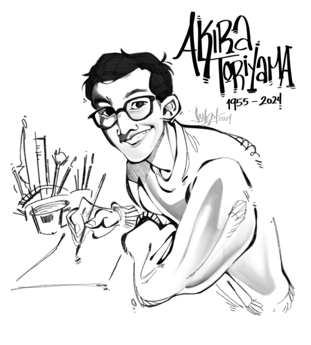 JeNny_0666's tweet photo. Akira Toriyama fue mi 1ra inspiración artística cuando empecé a dibujar de manera mas seria a la edad de 13 años. Sin duda un gran artista que dejo huella en muchísima gente, muchísimas gracias por todo <3 https://t.co/6uMklePRPn