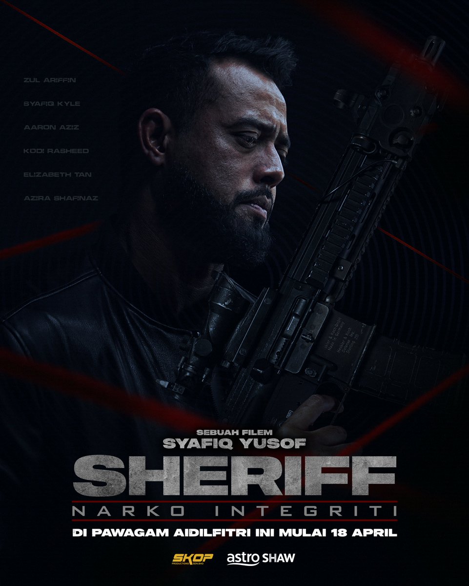 GSCinemas's tweet photo. 🚨 Zul Ariffin is the NEW SHERIFF IN TOWN! 🚨 akan datang di pawagam Aidilfitri ini mulai 18 April 👮‍♂️ https://t.co/yaBappFSpJ