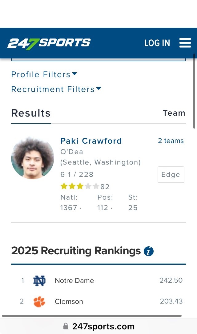 3⭐️PakiCrawford (@pakicrawford) on Twitter photo Forever blessed and thankful to be Ranked as a 3-Star! All glory to god! 🙏🏽
<a href="/BrandonHuffman/">Brandon Huffman</a>
<a href="/247Sports/">247Sports</a>
<a href="/TFordFSP/">Tracy Ford</a>
<a href="/DomSkene/">Dominick Skene</a> Forever blessed and thankful to be Ranked as a 3-Star! All glory to god! 🙏🏽
<a href="/BrandonHuffman/">Brandon Huffman</a>
<a href="/247Sports/">247Sports</a>
<a href="/TFordFSP/">Tracy Ford</a>
<a href="/DomSkene/">Dominick Skene</a>