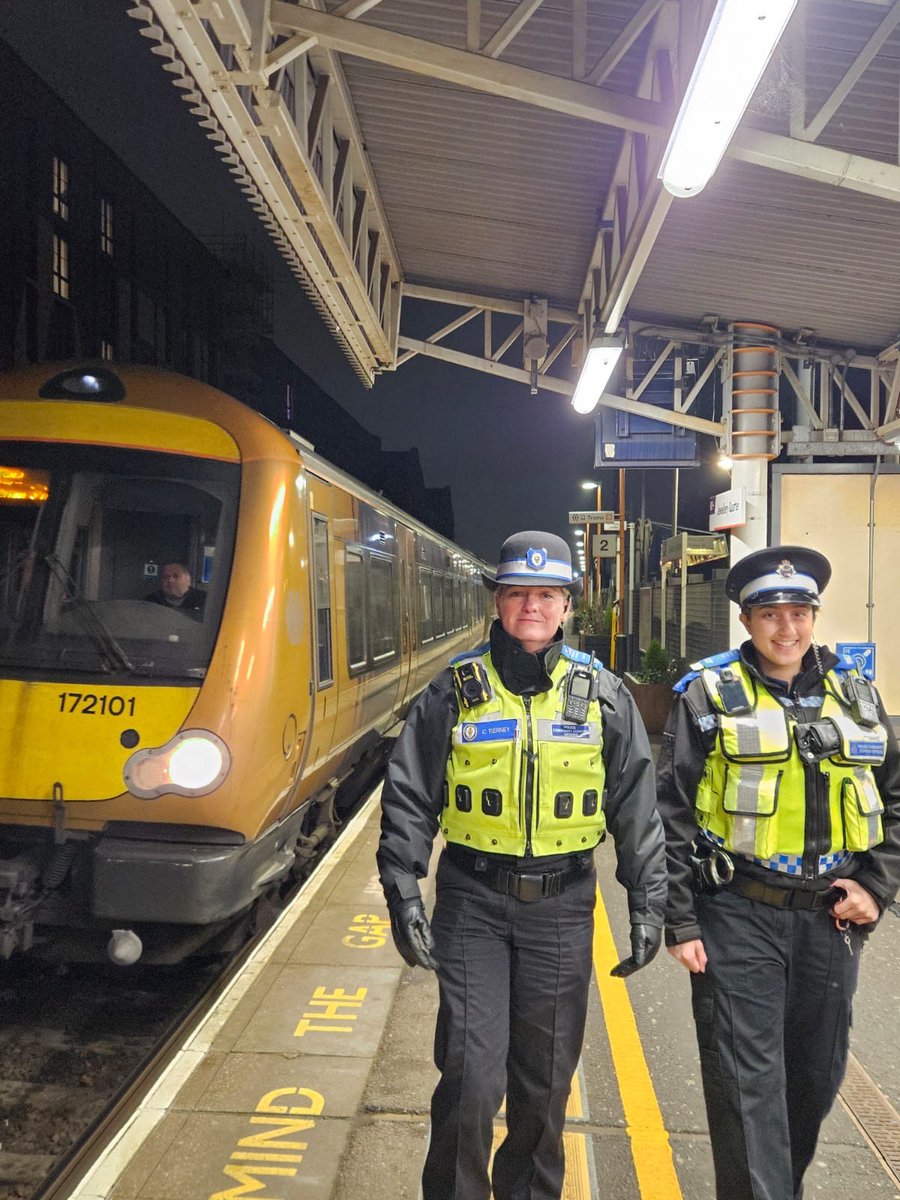 Celebrating International Women's Day. Here's our PCSOs Sim and Cindy patrolling to help make public transport safer for all. #IWD2024 #projectempower