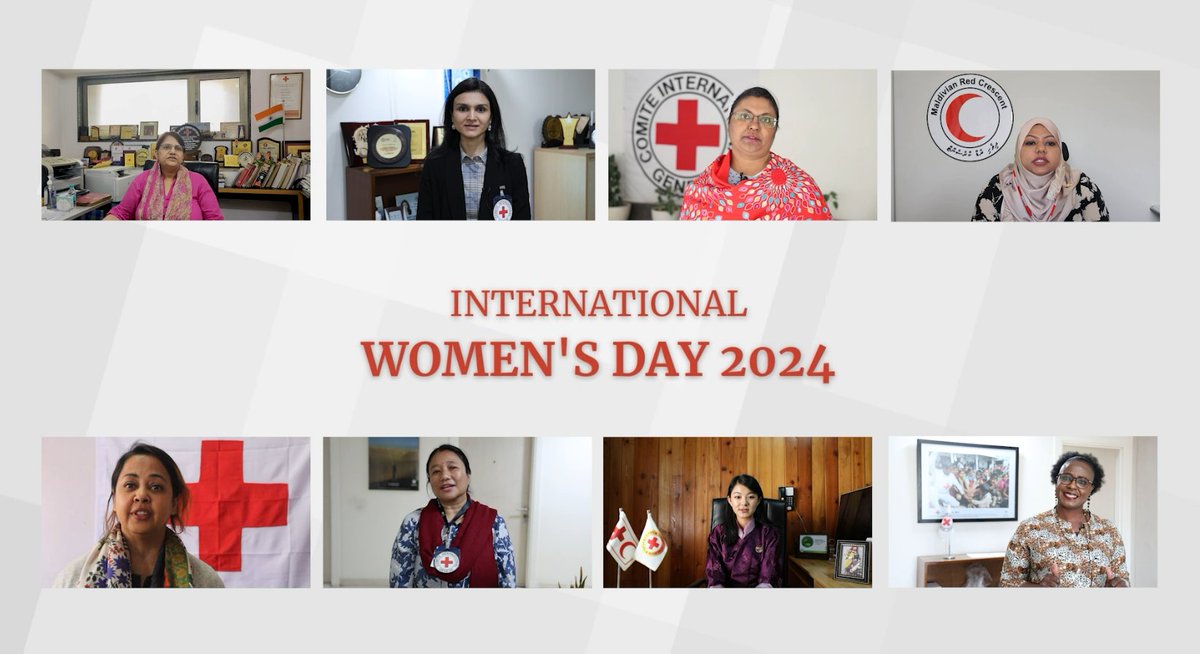 ICRC_nd's tweet photo. On this #InternationalWomensDay, our gratitude to women worldwide for their contribution towards humanity. You are an integral part of the Red Cross Red Crescent Movement, and your dedication is at the heart of everything we do. #InspireInclusion 
#GC75
https://t.co/v5nWJR5ArJ https://t.co/5voRRR12tj