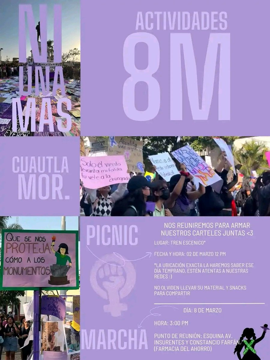 Nos vemos a las 3pm #8marzo2024 #8M #8M2023 #Cuautla #Morelos