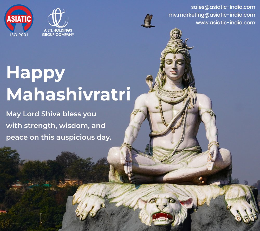 Asiatic011's tweet photo. Embrace the divine energy within and around you.Happy Mahashivratri!
#asiaticservices #ExcellenceInService #shivratri #mahadev #shiva #mahashivratri #bholenath #shiv #harharmahadev #mahakal #shivshakti https://t.co/1L3ydE388J