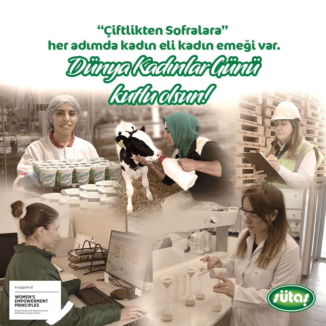 Çiftlikten Sofralara her adımda kadın eli, kadın emeği var.
Sütün her damlasının kıymetini en iyi kadınlarımız bilir.
Sütaşkı’nın ilhamı da onlardan gelir, doğallığın lezzeti de.
Sütün iyiliği de onlarla yücelir, bereketi de.
8 Mart Dünya Kadınlar Günü kutlu olsun.
💚 #8Mart