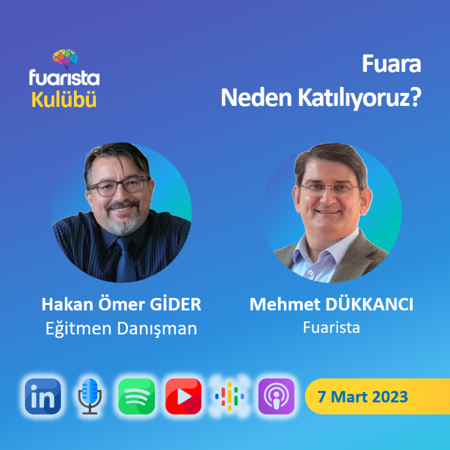 🎙 Fuara Neden Katılıyoruz?
👨‍💼 Hakan Ömer Gider
🏛 Eğitmen, Danışman
🗓 07 Mart 2024 Perşembe
🕘 21:00-22:00 Türkiye Saati
⌛ 60 dak
🔗Spotify Podcast:
lnkd.in/dBDyMCDU

🔗Haberin Devamı:
lnkd.in/d9TrqUXA