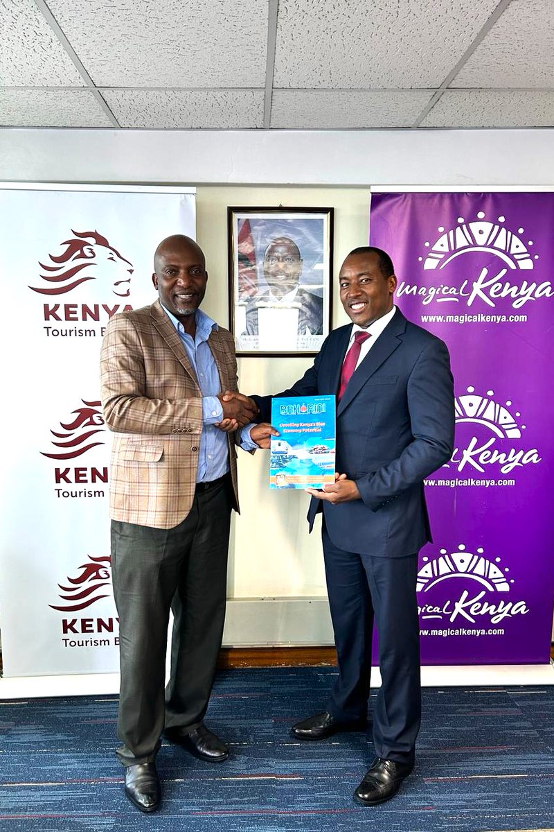 Baharini_Mag's tweet photo. We had a fruitful meeting with the CEO Kenya Tourism Board @magicalkenya . We explored avenues for mutual interest and collaboration; Exciting times ahead for #Kenyatourism, from breathtaking landscapes, to vibrant wildlife and rich cultural heritage! #tourism @JohnChirchir https://t.co/rDW595NwjZ