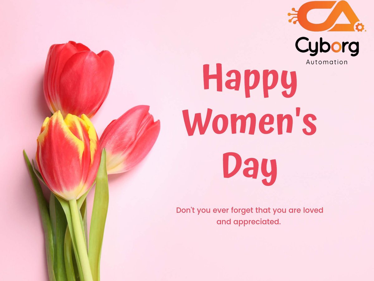 CyborgAutomatio's tweet image. &quot;Happy Women&apos;s Day from the CyborgAutomation team! Today, we celebrate the remarkable achievements, resilience, and strength of women everywhere. 

To know more: linkedin.com/feed/update/ur…