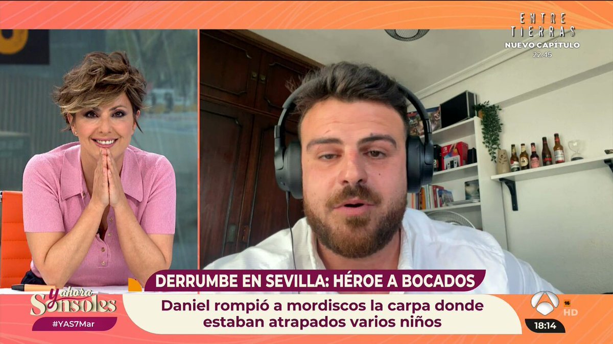 blvcom's tweet photo. 🧡 @YAhoraSonsoles #YAS7Mar reunió 3.391.000 ESPECTADORES ÚNICOS (AA) en @antena3com.
🤗 El programa registró 1.024.000 espectadores de media y 11.9% de cuota de pantalla.
#Audiencias 📺 📊 https://t.co/xdZuhQJIbP