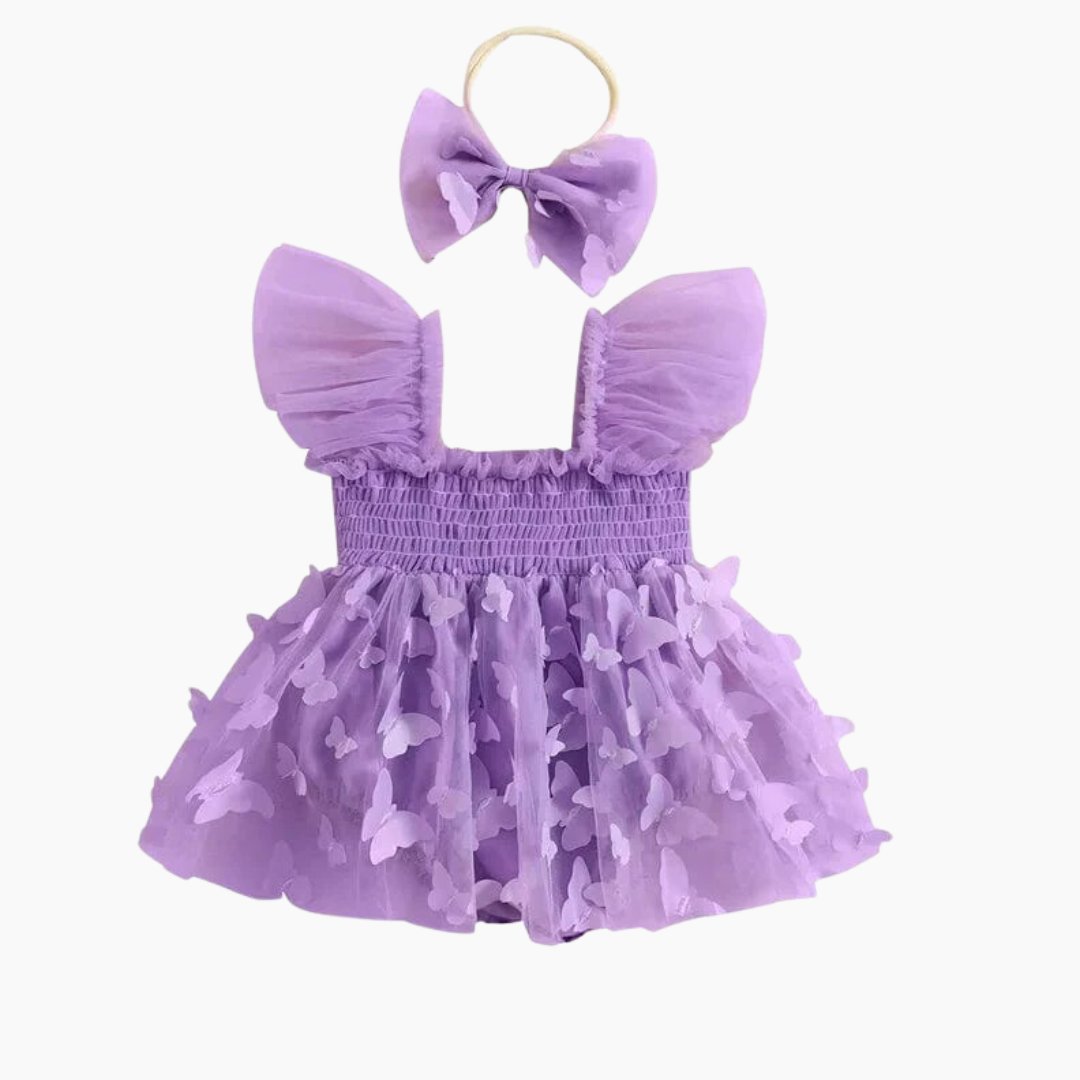 Dress her in dreams with our Butterfly Romper Dress with Headband 🦋✨ #LittleFashionista #ButterflyCharm #BabyStyle #ElegantBabywear #CuteAsAButterfly #MommyAndMe #SpecialOccasions #InfantFashion #AdorableOutfits #CherishEveryMoment