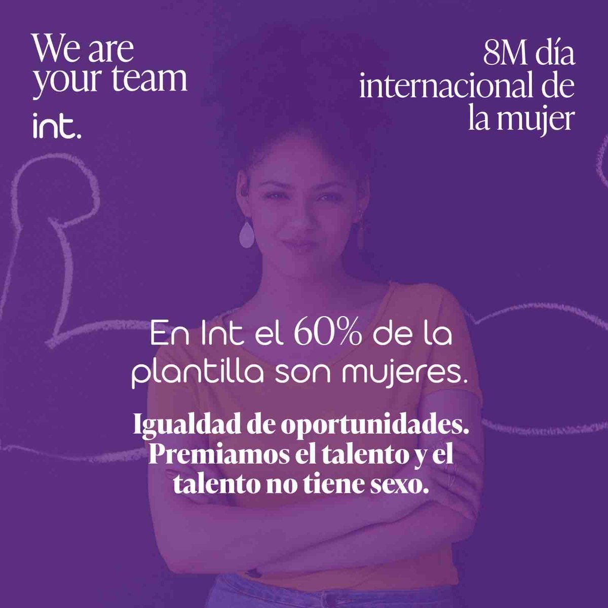 IntMeetings's tweet photo. INT por la igualdad de género. 

#8M #igualdad #mujer #feminismo #talento #empresa #eventos #congreso #diadelamujer https://t.co/eZ58SYu2CV