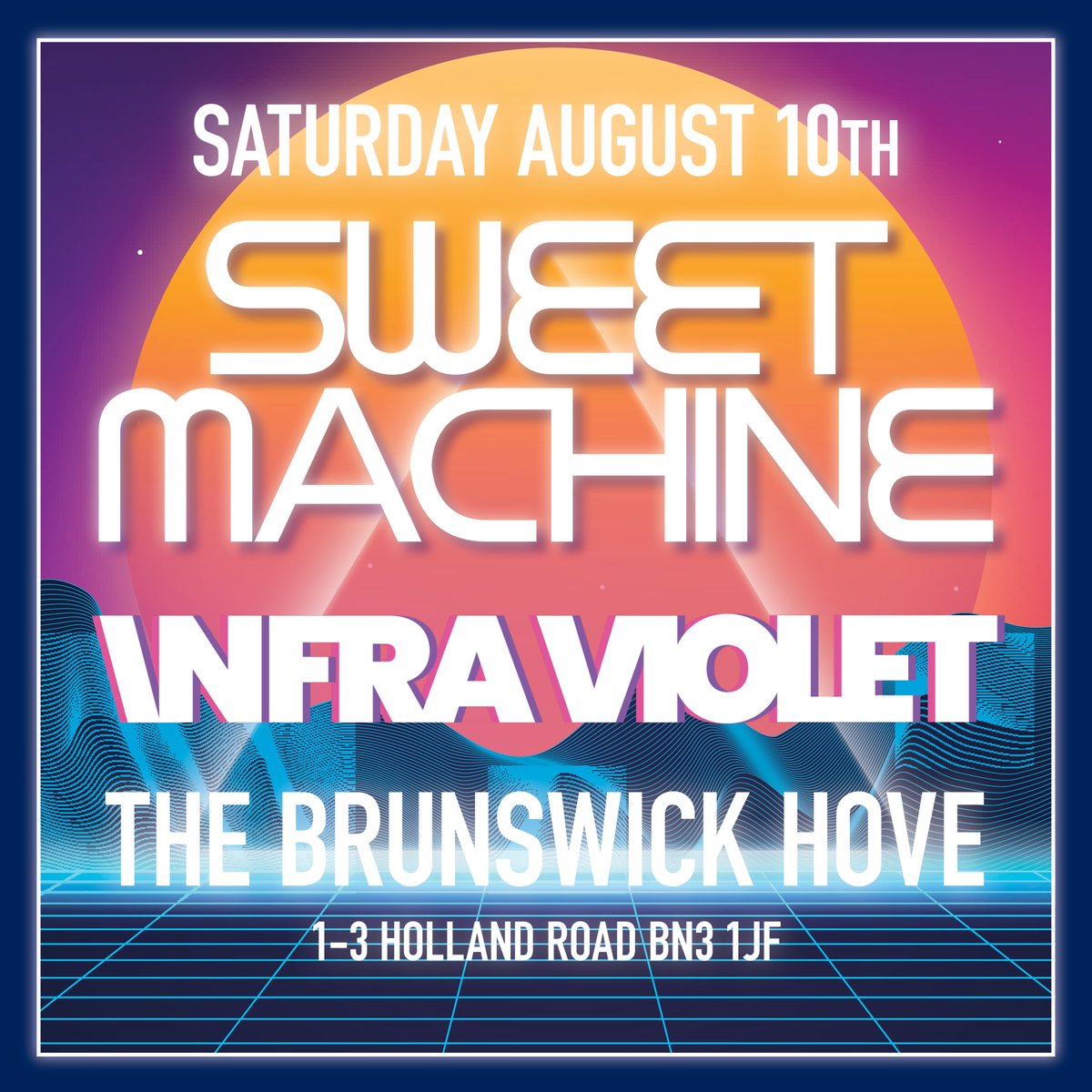 Saturday August 10th @Brunswickpub with @infravioletuk #Hove Looking forward to playing with Toby & Beth & this coming summer. Original music, sunshine & positive vibes etc! more soon... #synthpop #synthwave #electropop #indiepop #retrowave #retrosynth #90smusic #80smusic