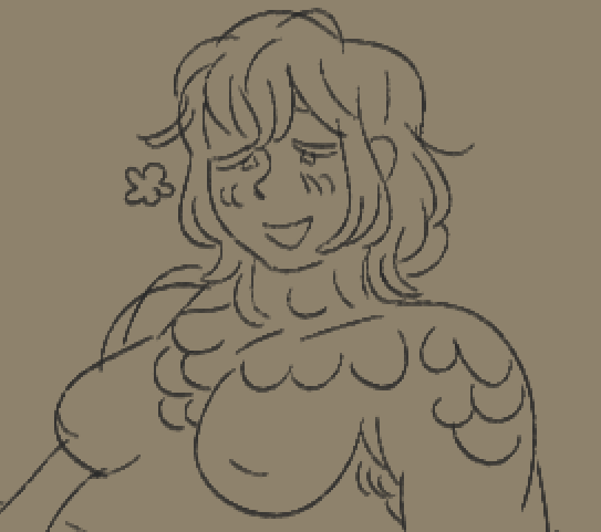 other sketches from this canvas that didnt go anywhere but are cute enough to post