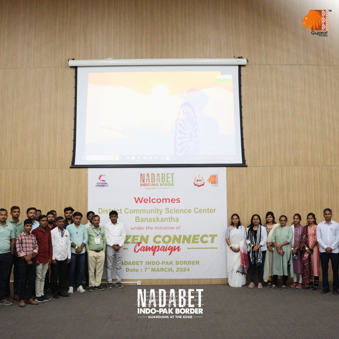 VisitNadabet's tweet photo. As part of the Citizen Connect Campaign, the Nadabet Indo-Pak Border hosted a District Community Science Centre initiative
#visitnadabet #eventsatnadabet #events #CitizenConnect #DistrictCommunity #ScienceCentre #informativesessions #banashkantha #palanpur #gujarattourism https://t.co/otuqHaM3wV