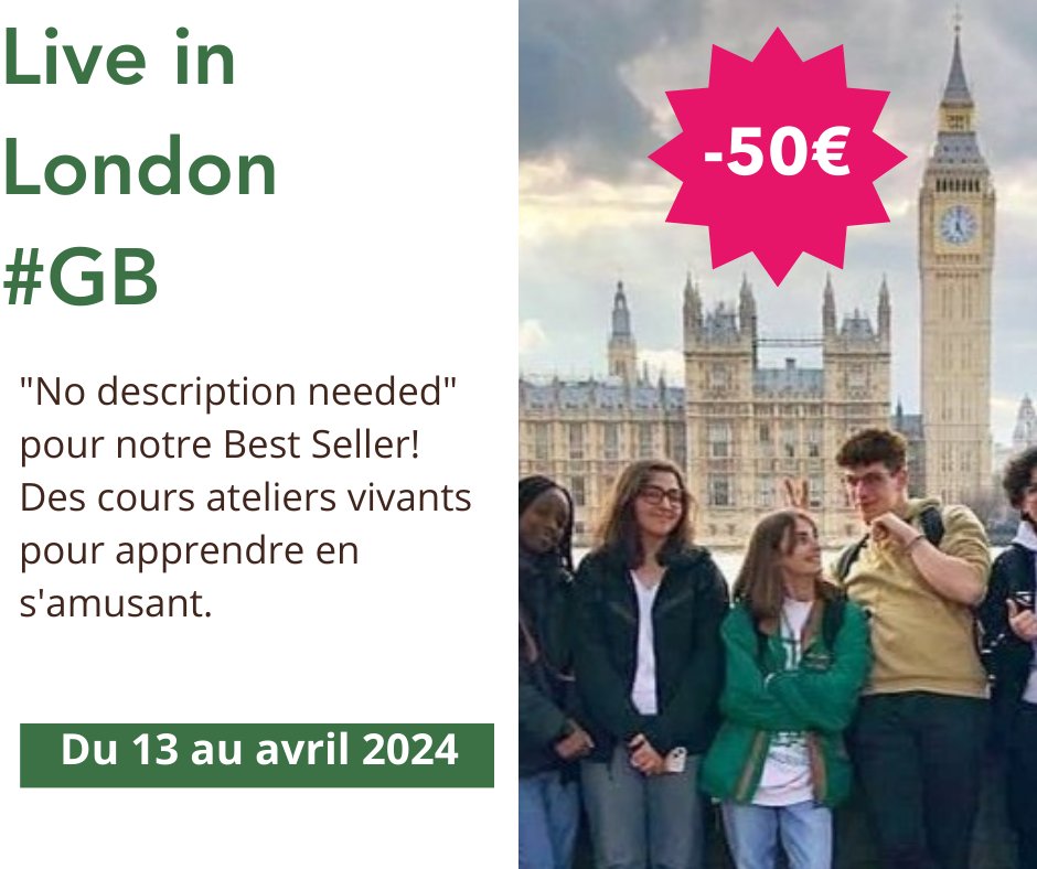 SILC_France's tweet photo. 𝐃𝐞𝐫𝐧𝐢è𝐫𝐞𝐬 𝐩𝐥𝐚𝐜𝐞𝐬 𝐝𝐢𝐬𝐩𝐨𝐧𝐢𝐛𝐥𝐞𝐬 sur nos séjours linguistiques aux vacances de Printemps, avec des départs le 13 ou le 20 avril 2024.
Profitez de nos 𝙥𝙧𝙤𝙢𝙤𝙩𝙞𝙤𝙣𝙨 et réservez dès maintenant.
📷📷📷https://t.co/KUcwIscuP1 https://t.co/si2hSAQHVg