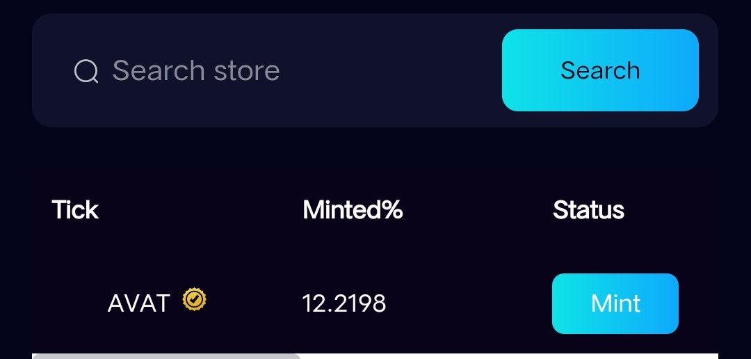 6分钟完成12%，即将达到100%

让我们飞向月球 $AVAT $ARS

使用Arbitrum 参与 $AVAT MINT：
avatarpool.io

每次MINT可获得1亿 AVAT 和1 NFT
仅70ETH Mint，0.0165 ETH每次