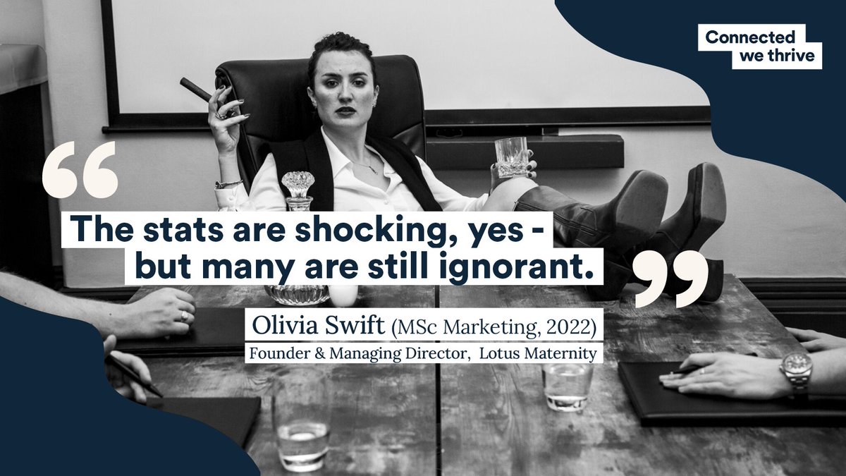 It's #IWD24 today! We spoke to Business School alumna Olivia Swift, founder of @lotusmaternity, who has been challenging the status quo on motherhood and women's rights in the workplace through her guerrilla marketing strategy, Campaign M Read more 👇 lnkd.in/eRCh4VzZ