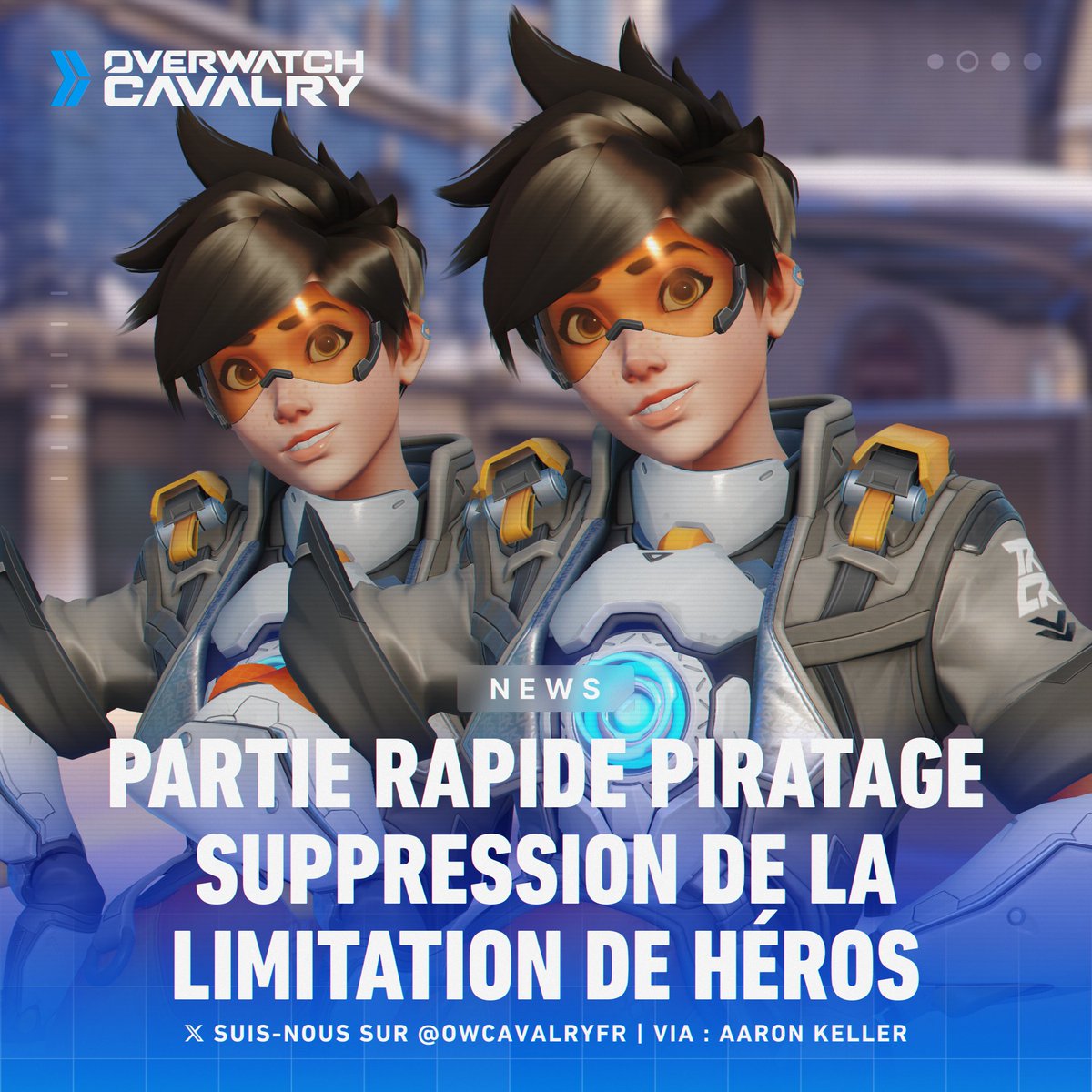 La limitation de héros sera supprimée dans #Overwatch2 en partie rapide : piratage 👾

Les joueurs pourront choisir deux héros identiques dans n'importe quelle équipe, Blizzard espère que cette expérience donnera plus de liberté aux joueurs et permettra des compositions plus
