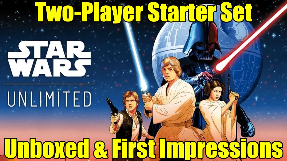 julesburt's tweet photo. In today's video I'm excited to be unboxing the two-player starter set for the brand new Star Wars card game, Star Wars Unlimited. This set is for the first release in the series, Spark of Rebellion.
https://t.co/FY9IdN67VS

#AsmodeeUK #StarWarsUnlimited @AsmodeeUK @Unlimitedffg https://t.co/tXE5fhyYgg