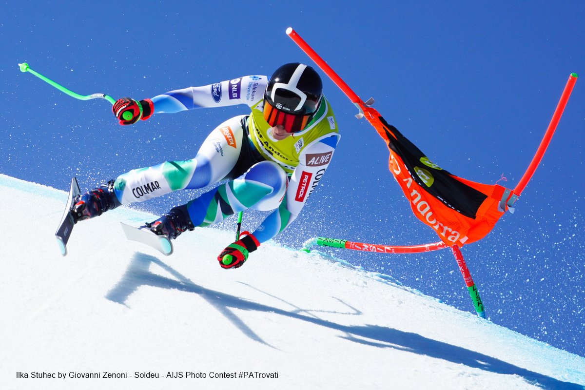 #PATrovati #skiphotocontest #skialpin #ski #Fisski #AIJS Ilka Stuhec @ilkastuhec  by Giovanni Zenoni at Soldeu 2023 - AIJS Photo Contest #PAT 5th