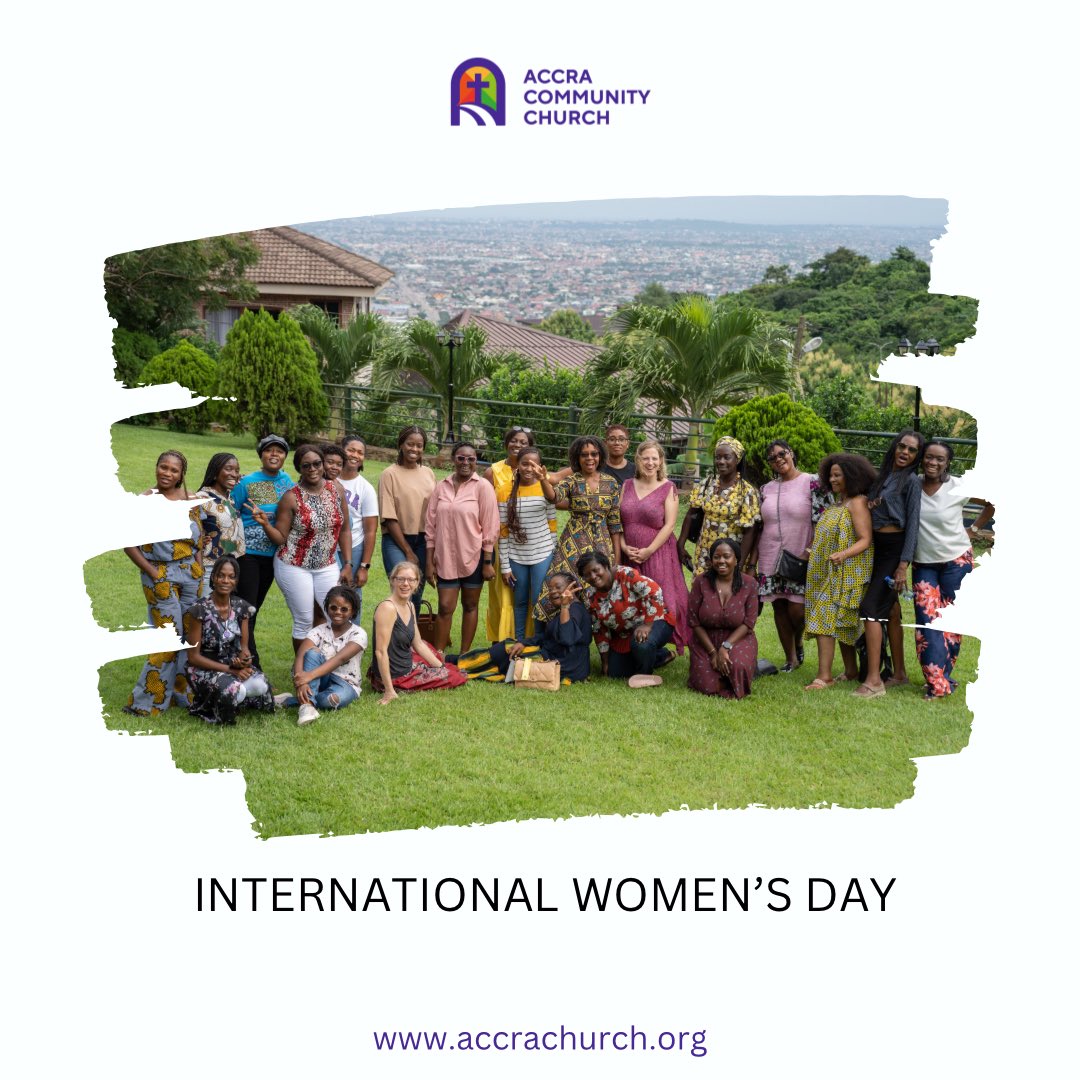 AccraChurch's tweet photo. Cheers to the incredible women of Accra Community Church! Your strength, grace, and love uplift us all. Happy International Women's Day! 💐 #ACCWomen #IWD2024 https://t.co/L8pqg0qjKG