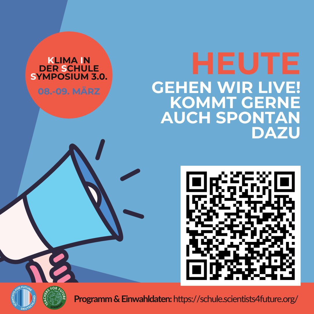 Marco Möller (@marcomoeller82) on Twitter photo Das #Klime in der #Schule #Symposium geht heute und morgen Live! Über 60 Referenten sind mit dabei! Sei auch du spontan dabei: schule.scientists4future.org/kiss-2024/anme…
<a href="/S4F_Europe/">S4F EUrope 🌍</a>
<a href="/S4FHD/">Scientists4Future Heidelberg</a>
<a href="/Fridays4future/">Fridays For Future</a>
#FFF #S4F Das #Klime in der #Schule #Symposium geht heute und morgen Live! Über 60 Referenten sind mit dabei! Sei auch du spontan dabei: schule.scientists4future.org/kiss-2024/anme…
<a href="/S4F_Europe/">S4F EUrope 🌍</a>
<a href="/S4FHD/">Scientists4Future Heidelberg</a>
<a href="/Fridays4future/">Fridays For Future</a>
#FFF #S4F