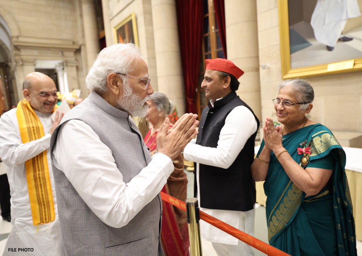 I am delighted that the President of India has nominated @SmtSudhaMurty Ji to the Rajya Sabha. Sudha Ji's contributions to diverse fields including social work, philanthropy and education have been immense and inspiring. Her presence in the Rajya Sabha is a powerful testament to…