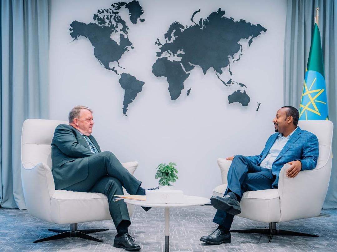 AbiyAhmedAli's tweet photo. I warmly welcome the Foreign Minister of Denmark, Lars Rasmussen, to Ethiopia. Our countries share longstanding ties that provide a solid foundation for further collaboration. Our discussions have been productive, covering a wide range of bilateral and multilateral issues. https://t.co/0rdLEXMV8o
