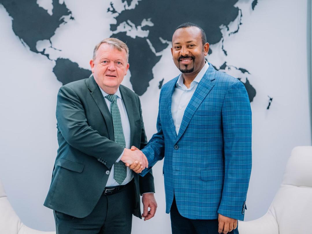 AbiyAhmedAli's tweet photo. I warmly welcome the Foreign Minister of Denmark, Lars Rasmussen, to Ethiopia. Our countries share longstanding ties that provide a solid foundation for further collaboration. Our discussions have been productive, covering a wide range of bilateral and multilateral issues. https://t.co/0rdLEXMV8o