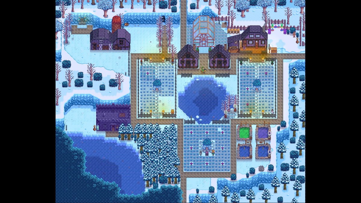 ProfessorBooom's tweet photo. making the chaotic choice of monster farm actually werk (year 3 winter) #StardewValley #NintendoSwitch https://t.co/sHPxXLurgQ