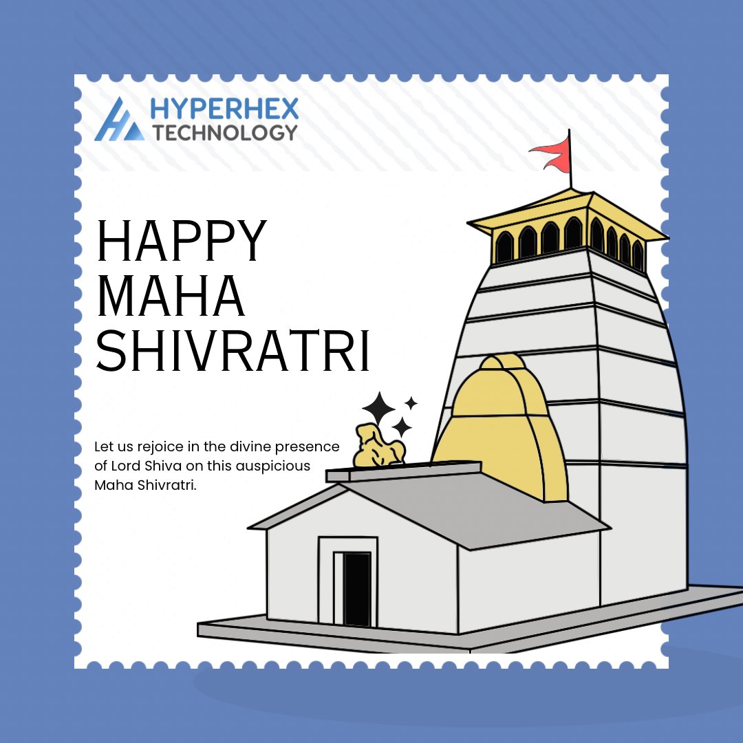 hyperhextech's tweet image. Embrace the power of innovation this Maha Shivratri with Hyperhex Technology! Wishing everyone a blessed and joyful celebration filled with peace, prosperity, and divine blessings. #Mahashivratri #hyperhextechnology #Mahashivratriwishes #shivratri #shivratri2024