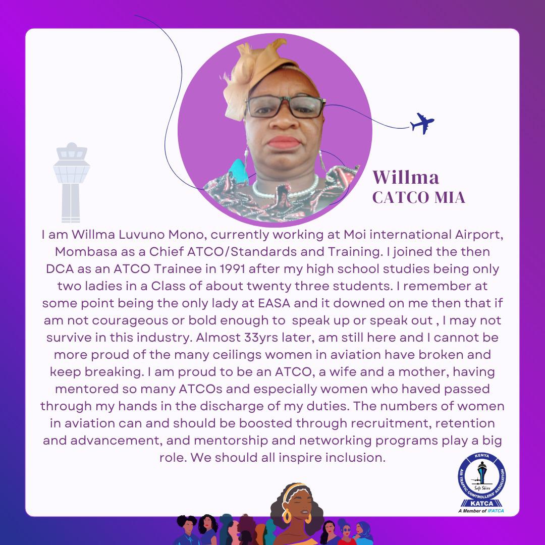 KenyanATC's tweet photo. Women have stopped settling for what is safe. They keep embracing the uncomfortable to find power within themselves.

These are the reiterations of CATCO Wilma Luvuno as she advises women to keep pushing barriers to be the best they can be.
#IWD24 
#womenleadingtheway https://t.co/IVTGEL2L4j