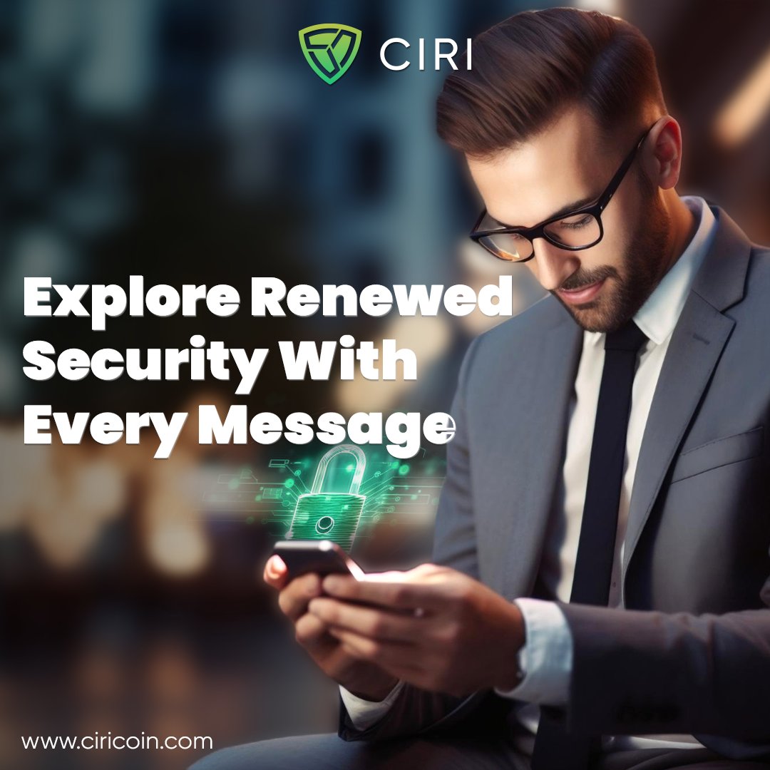 ciricoin's tweet photo. ๐ก Unlock a new era of messaging ๐ฌ with our innovative approach, where security is seamlessly woven into every message.
๐ฒ Elevate your communication experience with #CIRICOIN technology!
โ
Reach us at https://t.co/APszSZPD3R for an innovative connection.
#CIRIApp #CIRI #DecentralizedMessaging #SecureMessaging #Innovation