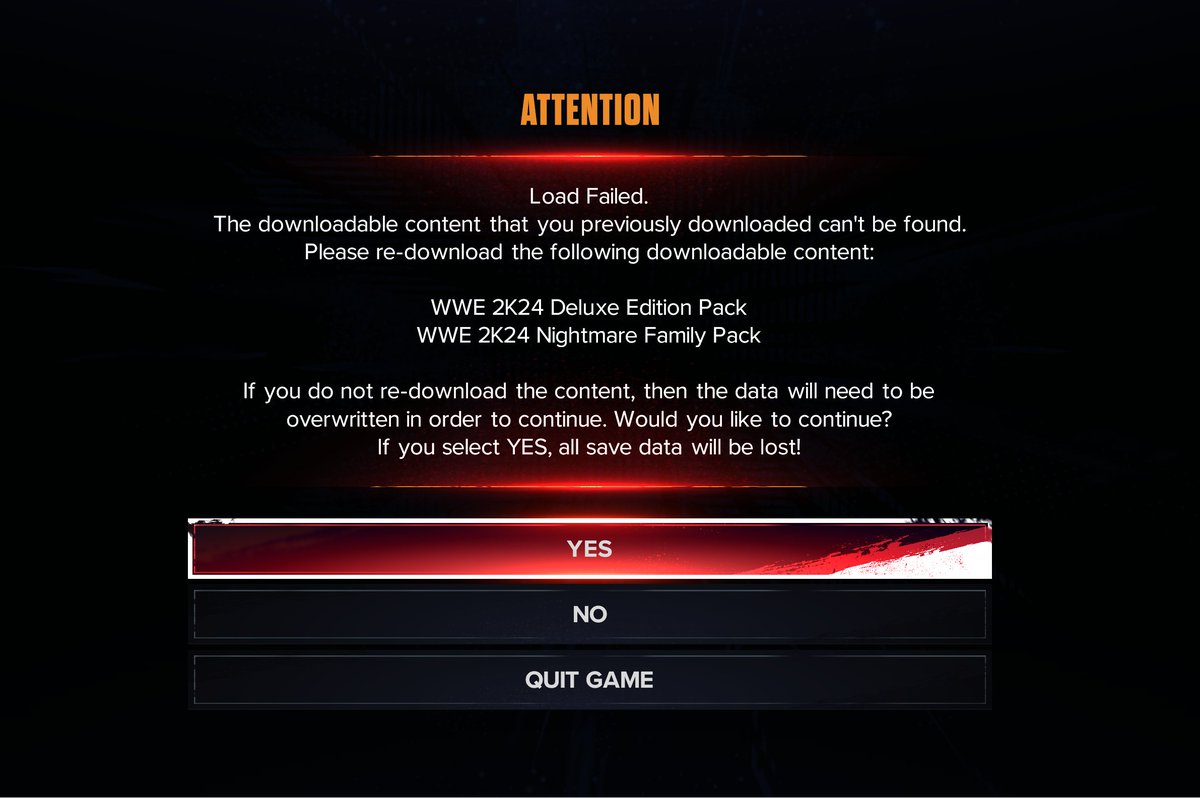 Please tell me I'm not the only one getting this annoying problem. DO NOT CLICK YES, just quit the game! #WWE2K24