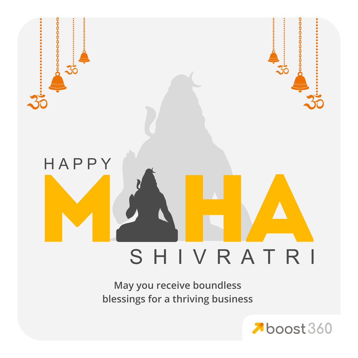 NFBoost's tweet photo. As we celebrate Maha Shivaratri, may your entrepreneurial journey be infused with the divine essence of success, growth and unwavering determination. Wishing our entrepreneurs a prosperous and spiritually fulfilling Maha Shivaratri from Boost 360! 🌙🔱 
#Boost360 #MahaShivaratri https://t.co/v8DmcZrtkx