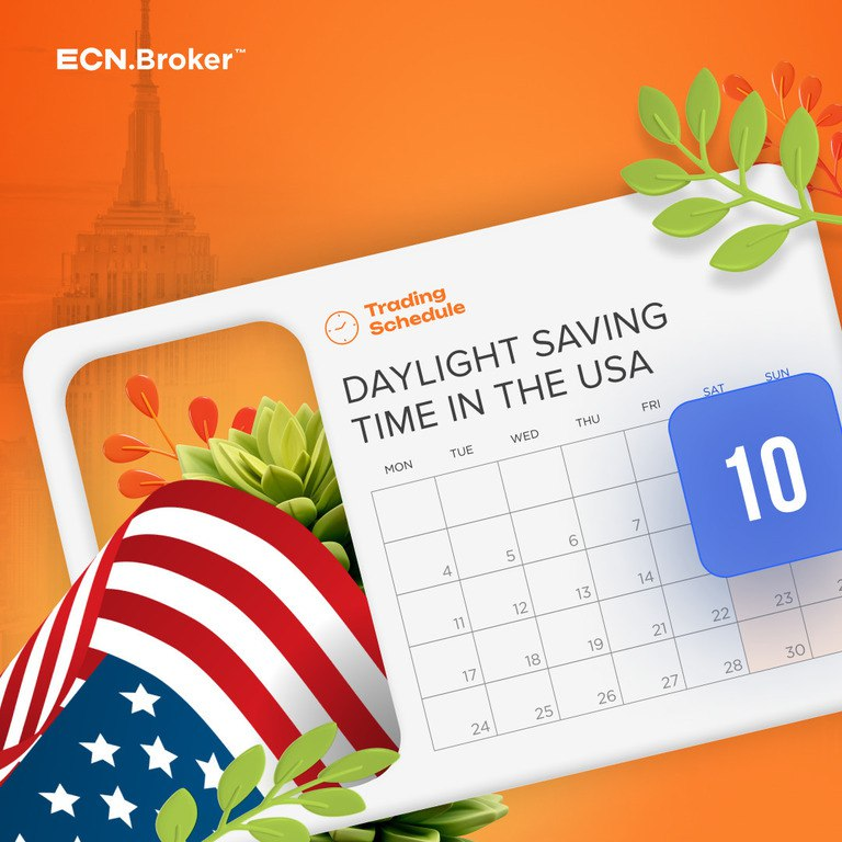 ecn_en's tweet photo. ‍Daylight Saving Time. From March 11 to March 29, the trading schedule will change

For the next three weeks - from March 11 through the end of the trading session on March 29 - the trading hours will be moved back one hour. 

This weekend, on Saturday night through Sunday, the U.S. will switch to daylight saving time. In Europe, the clock change will take place only three weeks later - on the night of March 30-31. Because of this difference, trading schedules will be temporarily changed.

Trading schedule from March 11 to March 29

DowJones30, Nasdaq100, S&P500, WTI, NGAS, Metals – 00:05 am -11:55 pm EET
ASX200 – 00:50 am -07:30 am EET, 08:10 am-10:00 pm EET
Brent – 02:05 am -10:55 pm EET
CFD Stocks US – 3:30 pm - 10:00 pm EET

Trading schedule from April 1

DowJones30, Nasdaq100, S&P500, WTI, NGAS, Metals – 01:05 am - 0:00 pm EET
ASX200 – 01:50 am - 08:30 am, 09:10 am - 11:00 pm EET
Brent – 03:05 am - 11:55 pm EET
CFD Stocks US – 4:30 pm - 11:00 pm EET

Otherwise the trades will be held as usual. This schedule may still change, but we have given you the most important things. We hope it will help you in planning your trades!