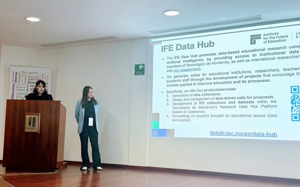 igrezan's tweet image. Equipo #DataHub del @EdInnovationIFE @tecdemonterrey presentando su estrategia de mobilización de datos #Dataverse2024 en @DataCite
Se parte de las convocatorias y explora nuestras colecciones de datos datahub.tec.mx/dataverse/ife
#ConnectingResearch
