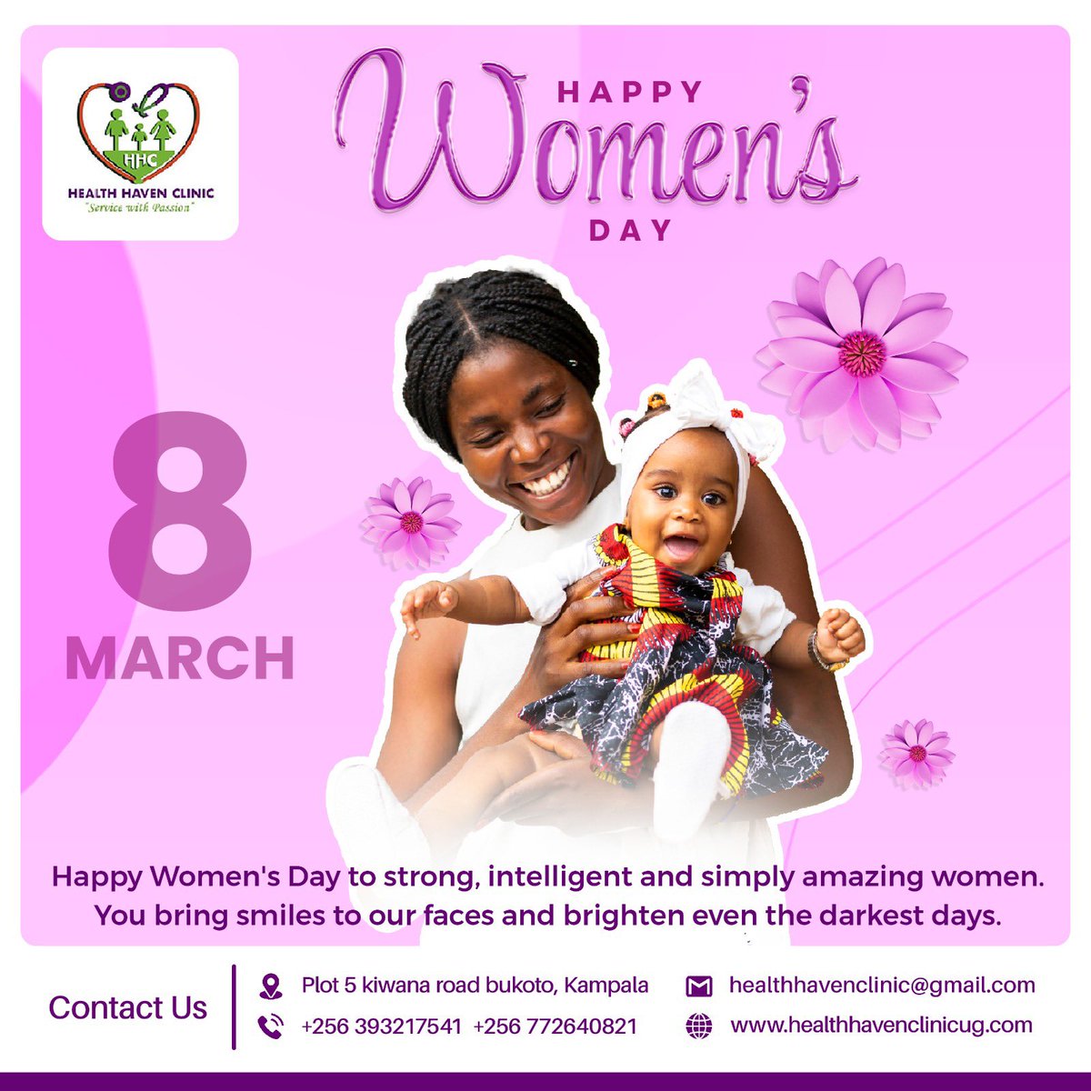 Happy International Women's Day to the heartbeat of our clinic – our amazing women! Your resilience and compassion light up our clinic every day. Here's to celebrating your strength and achievements today and every day. #InternationalWomensDay #HealthHavenHeroes 💐✨