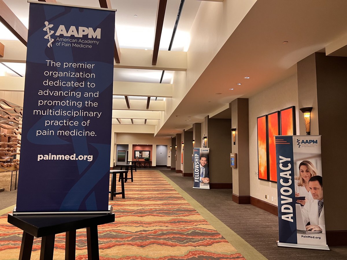 A fabulous start to the dazzling 40th Annual Conference of ⁦<a href="/AmerAcadPainMed/">American Academy of Pain Medicine (AAPM)</a>⁩! Excited to hear the speakers and so appreciative that ⁦<a href="/CanadianPain/">Canadian Pain Society</a>⁩’s ⁦President-Elect ⁦<a href="/Drhaclarke/">Hance Clarke</a>⁩ has forged this connection. #pain #douleur