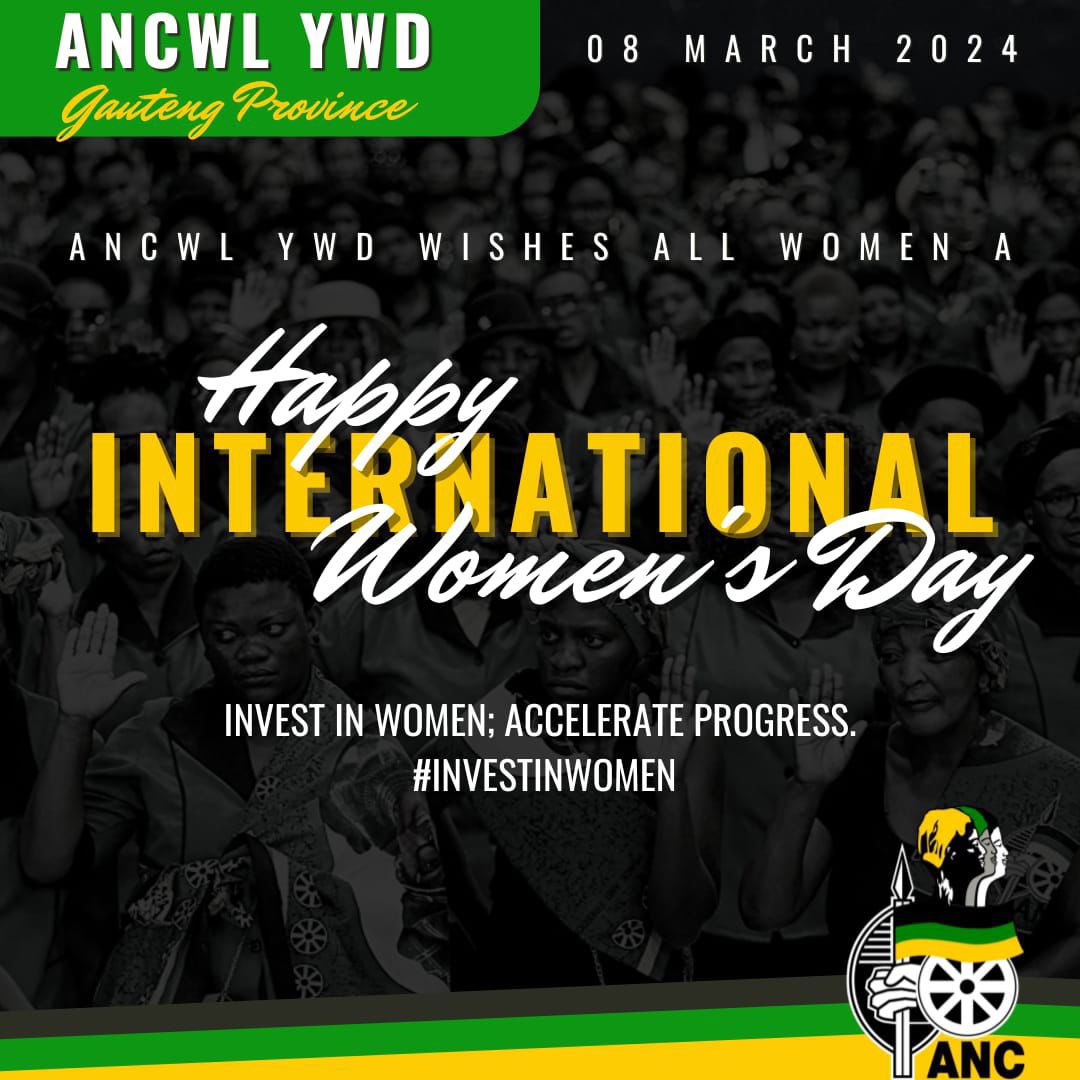GautengYwd's tweet photo. Empowered women empower the world. Happy International Women's Day!🖤💚💛 https://t.co/A53vkZzYiy
