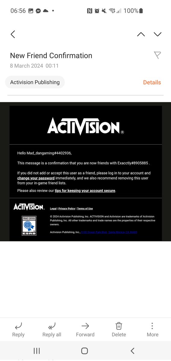 MDangaming's tweet photo. When you wake up to your cod account being hacked and banned via a randomly added steam account come on help a brother out and reply to the ticket guys
@Activision @ATVIAssist @Steam https://t.co/dUsesxiYvW