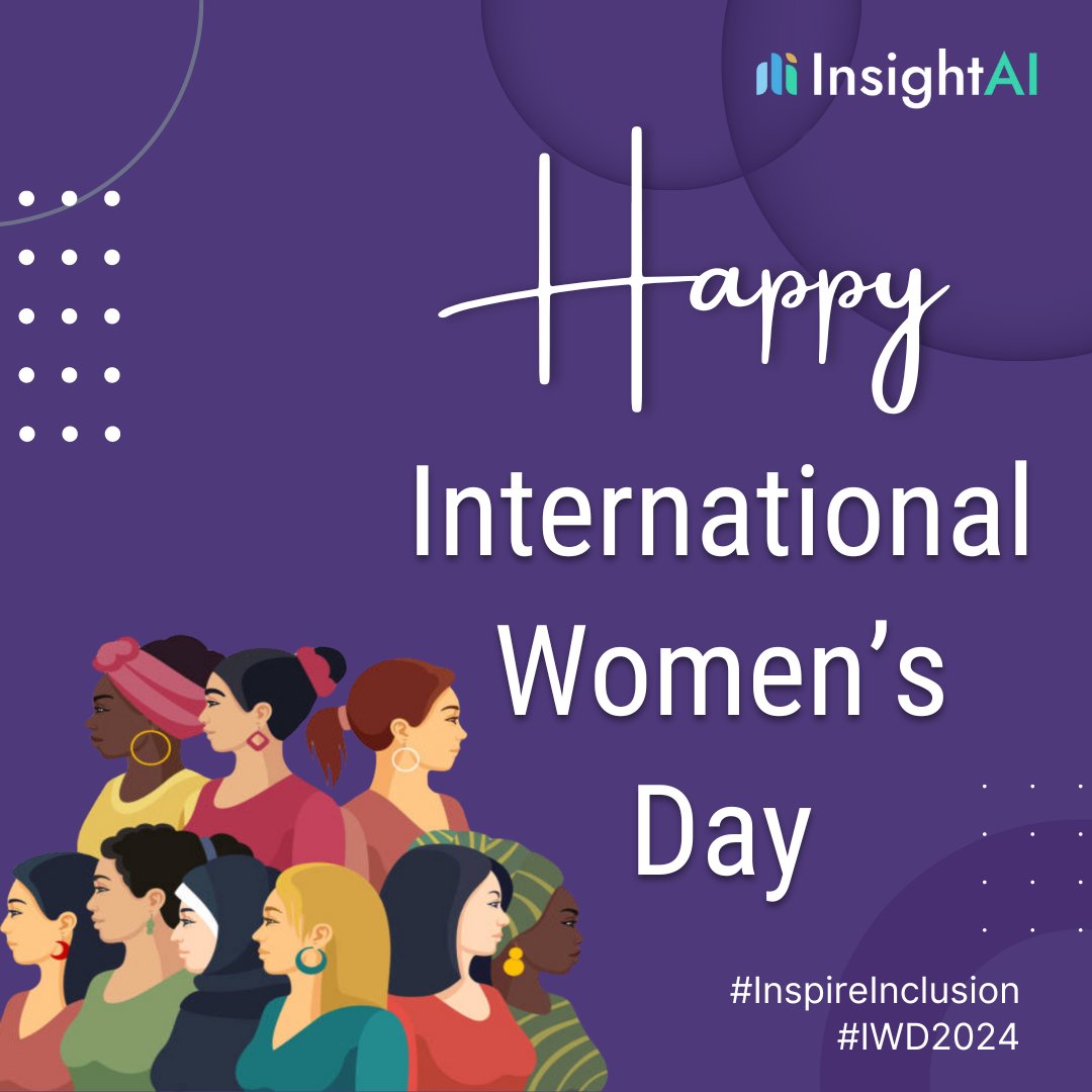 getInsightAI's tweet photo. Today, we at InsightAI celebrate #InternationalWomensDay, honoring the brilliant women in our team who revolutionize financial crime prevention with AI and Big Data. 

#WomenInTech #PowerOfDiversity #insightAI  #InternationalWomensDay #IWD #InspireInclusion https://t.co/hVTfHoG5MG