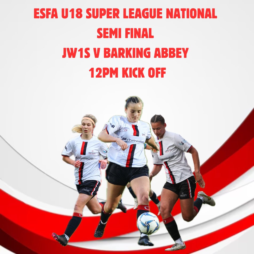 Wish our ladies well on International Women’s Day as they face Barking Abbey in their ESFA U18 Super League National Semi Final today at 12pm⚽️🔴⚫️#DNA #ProudToBelong