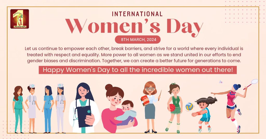Let us respect the multifaceted roles of women – as carriers of knowledge, prosperity and courage against adversity. Let's invest in their empowerment to drive progress and create a more inclusive world.
Today, the strength, resilience and talent of women are being celebrated