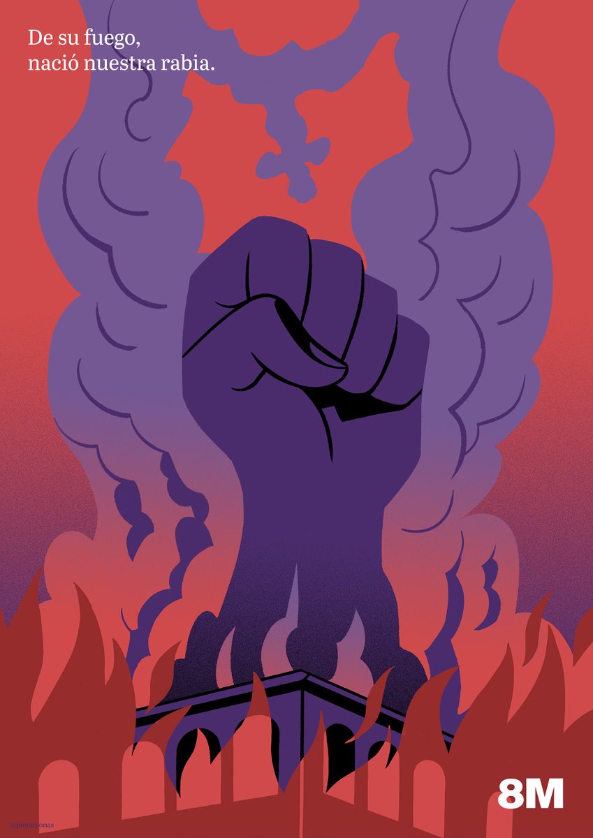 isabeliita90's tweet image. Feliz y combativo #8M by @pintamonas