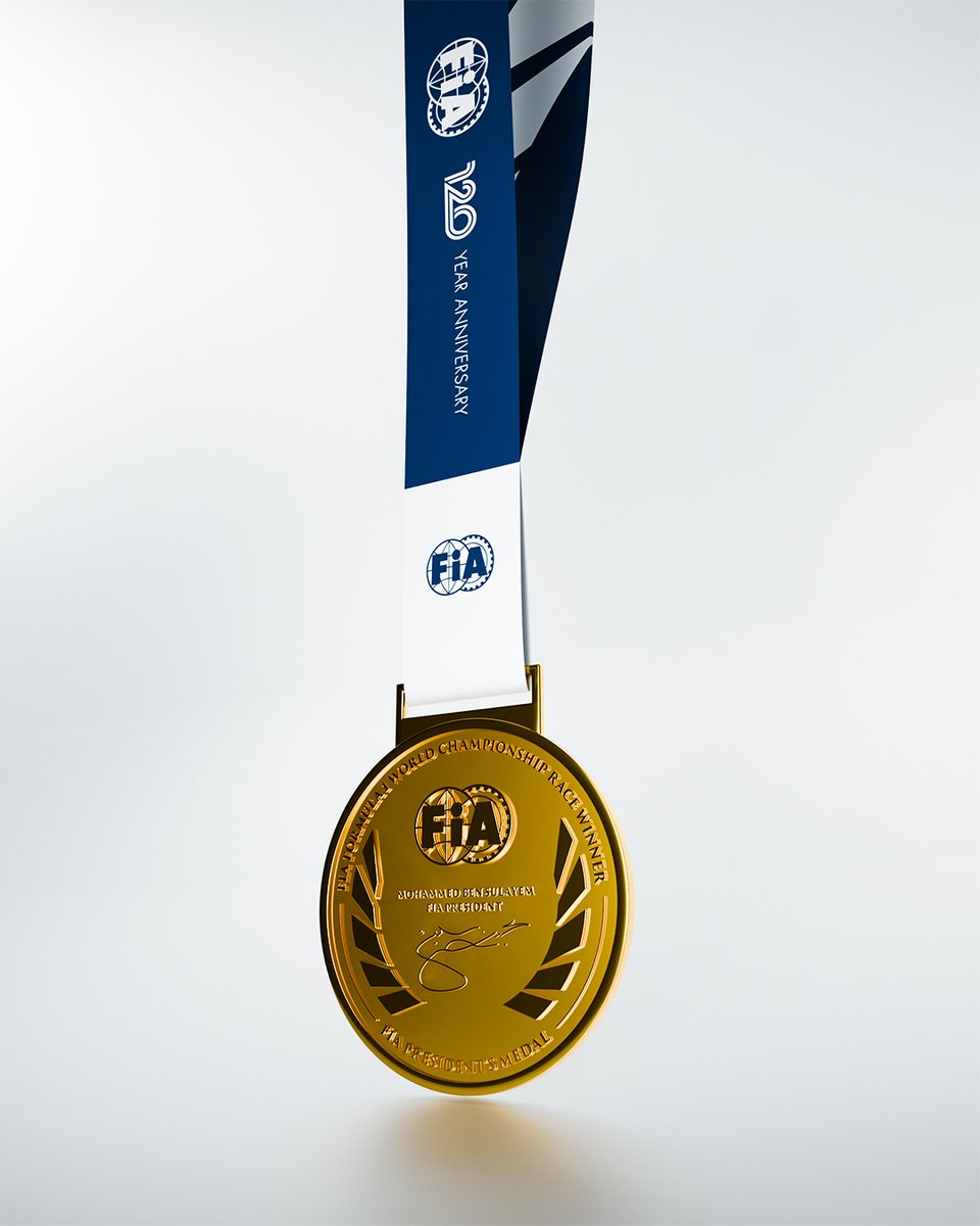 #F1 - For the 2024 FIA Formula One World Championship, we are proud to present the stunning new design for the winner's medals, celebrating 120 Years of the FIA.
#FIA120 | @F1