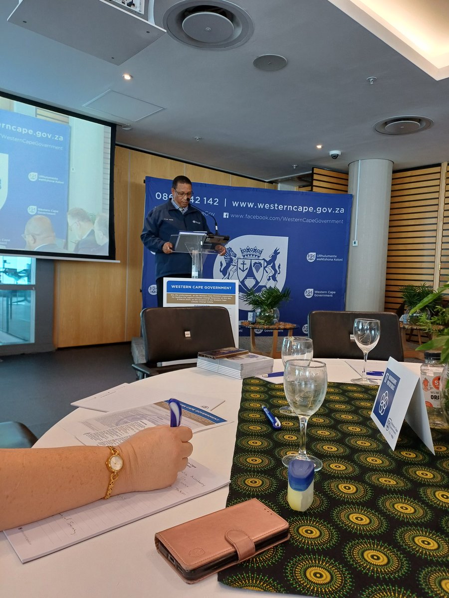 lucille_meyer's tweet photo. Exciting that @ChrysalisTokai is present at the Climate Change Indaba.  Ministers @ivan2meyer and @Anton Bredell signing the Western Cape Climate Declaration.  Historic.#Climatechangeactionplan @WesternCapeGov https://t.co/IqINBqGzGx