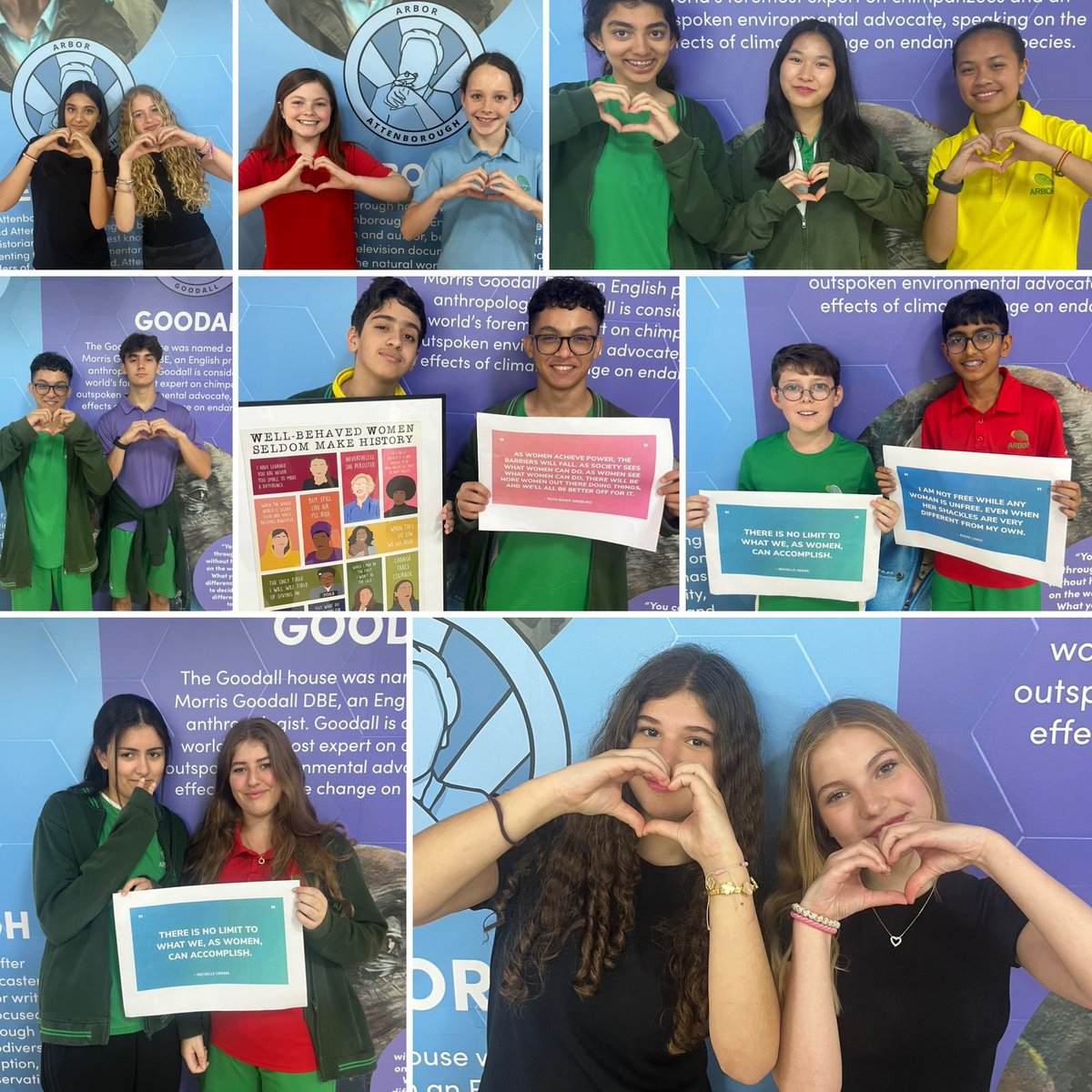 Arbor_Secondary's tweet photo. Happy International Women’s Day! Here’s to celebrating the incredible achievements, strength and resilience of women around the world. We will keep striving to break down barriers and shatter glass ceilings here @ArborSeniors #IWD24 https://t.co/aOKSJflUkf