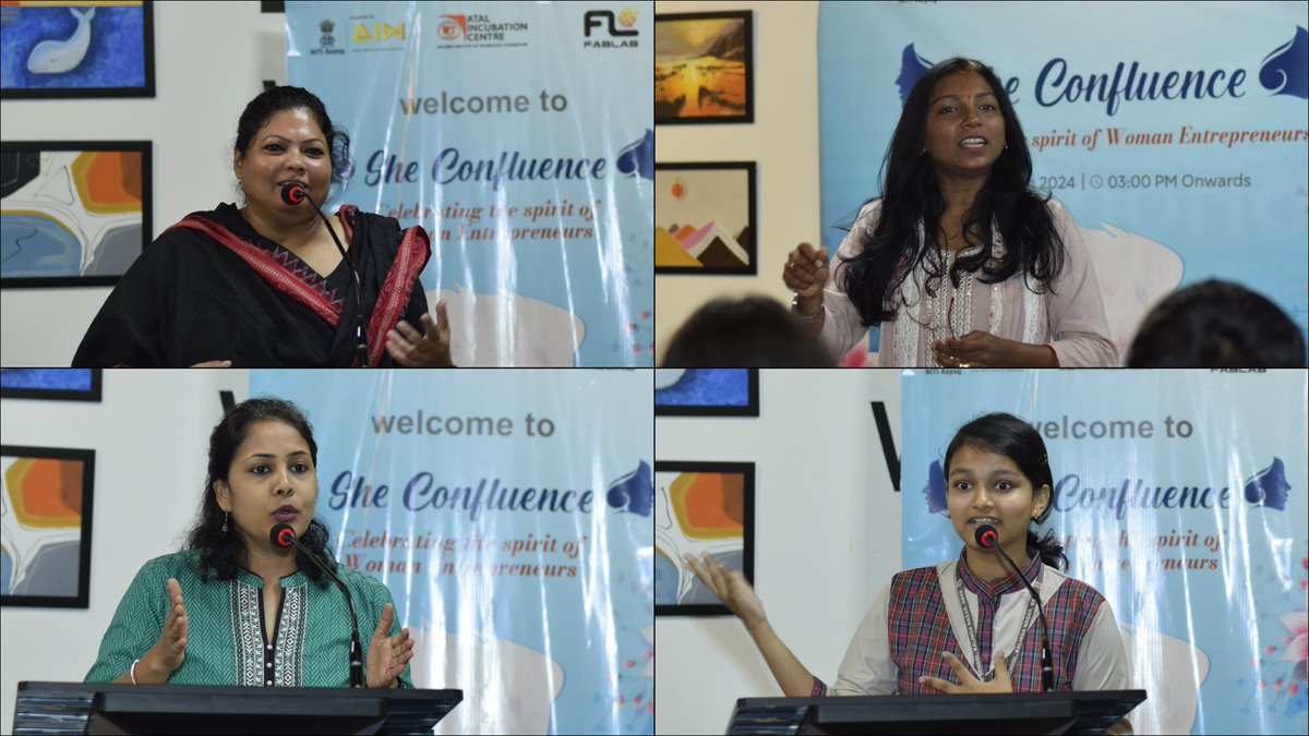 “She Confluence” hosted Ms. Lipi Das, Co- founder, JIGYASU, Ms. Jayanti Mahapatra, Co-Founder, Manikstu Agro & Ms. @NeelimaMishra6, Founder, @Ceiba_Green who shared their startup journey, experiences and invaluable wisdom inspiring the budding women entrepreneurs in the audience.